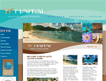 Tablet Screenshot of huahine.hotelmaitai.com